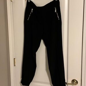 White House Black Market Black Zip Pocket Trousers